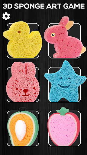 Android application Sponge Art 3D Rubber Band Game screenshort