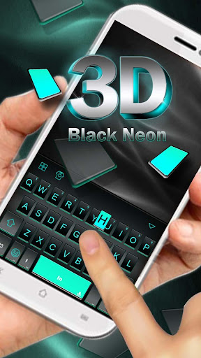 Neon 3D Black Theme Screen 2