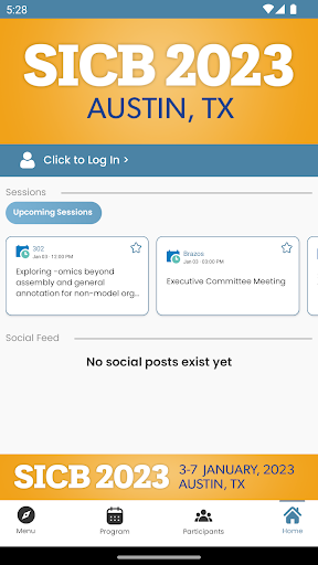 Android application SICB 2023 Annual Meeting screenshort