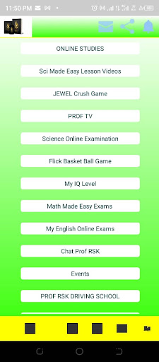 Android application PROF RSK LEARNING HUB screenshort