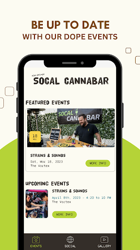 Android application SoCal Cannabar screenshort