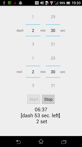 Interval Timer Screen 3