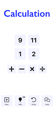 Math 24 Screen 2