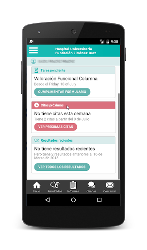 H. U. Fundación Jimenez Díaz Screen 2