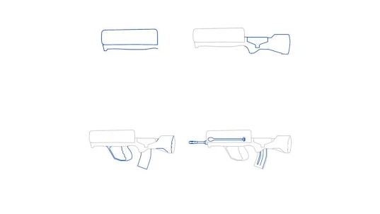 كيفية رسم سلاح المواجهة