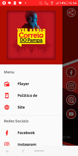 Web Rádio Correio do Pampa Screen 2