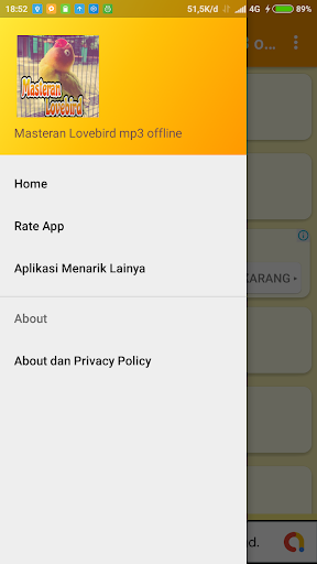Masteran lovebird Screen 2