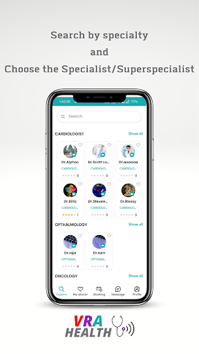 VRA Health - Doctors Online Screen 2