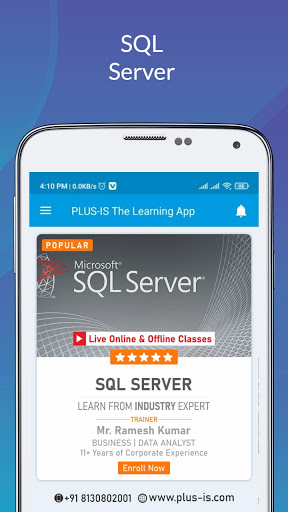 PLUS-IS The Learning App Screen 3