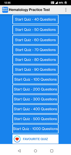 Hematology Exam Prep Screen 2