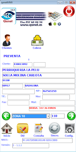 Vista previa de la aplicación