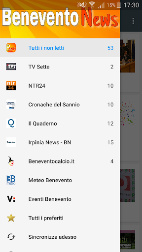 Android application Benevento News screenshort