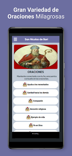 Android application Oraciones San Nicolas de Bari screenshort