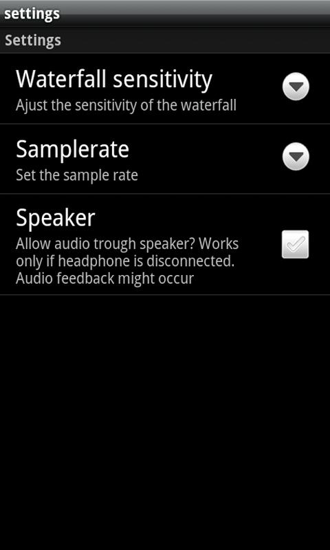 Android application DSP Audio Filter screenshort