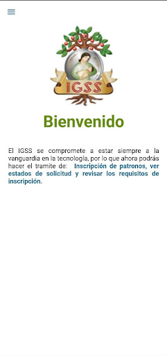 Android application IGSS Patronos screenshort
