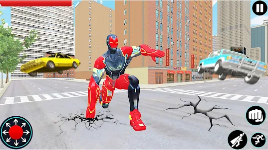 Iron Hero Flying Robot War