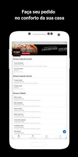 Android application Pizzaria Mallagueta screenshort