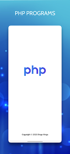 Android application PHP Programs screenshort
