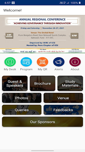 Android application WIRC-ICSI ARC 2021 screenshort