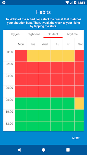 AutoScheduler Screen 3