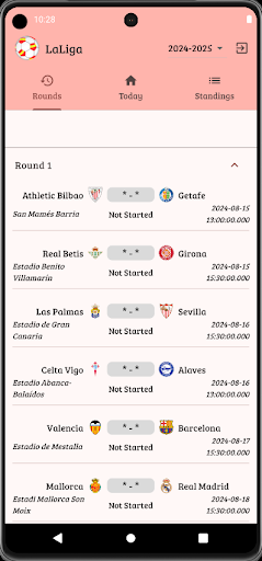 Android application Spain Soccer screenshort