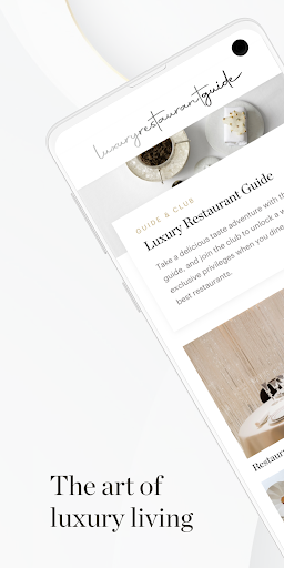 Android application Luxury Restaurant Guide screenshort