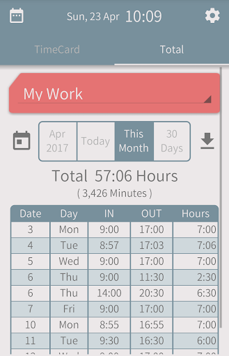 Time:Card - Sync Calendar Screenshot 2 - AppWisp.com