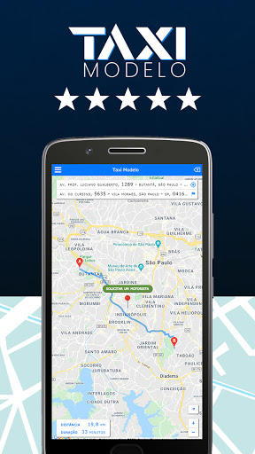 Android application Taxi Modelo screenshort