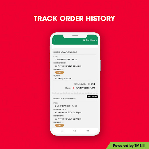 Android application TMBill Merchant screenshort
