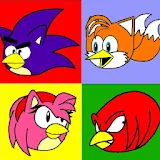 Angry Sonic Coloring icon
