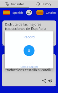 efecto fibra Posicionar Español - Catalán Traductor (T - Aplicaciones en Google Play