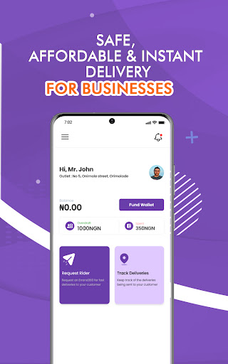 Android application Errand360 Vendor screenshort