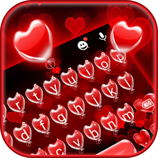 Red Balloon Hearts Theme - AppWisp.com