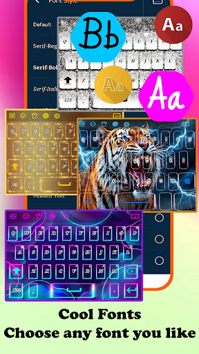 Android application Tiger King Keyboard screenshort