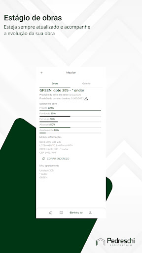 Android application Pedreschi On screenshort