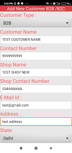 Android application PepUpSales Sales Management Ap screenshort