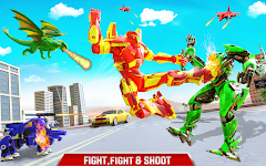 screenshot of Limo Car Dragon Robot Car Game