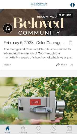 Android application Crossview Covenant Church screenshort