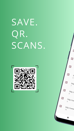 Android application Save QR Scans screenshort