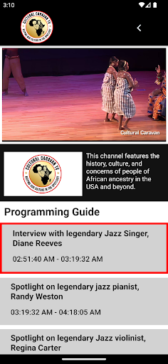Cultural Caravan TV Screen 2