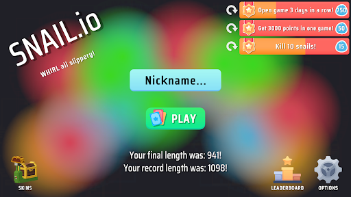 Android application SNAIL.io screenshort