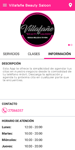 Villafañe Beauty Saloon Screen 3