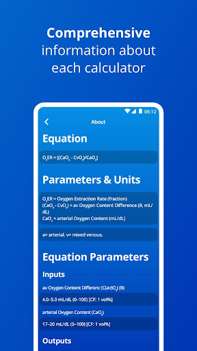 Critical Care – Perfusion Calc Screen 3