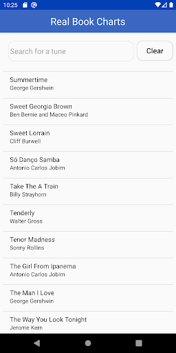 Android application Pocket Real Book - Jazz Standa screenshort
