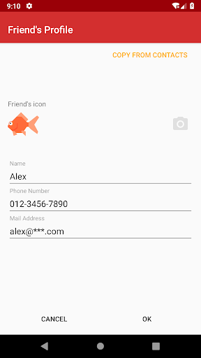 a Love Call - Simple Contacts Screen 3
