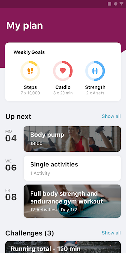 Android application Denise Bryers Fitness screenshort