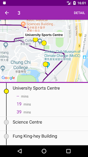 Android application CU Bus - CUHK Bus Companion screenshort