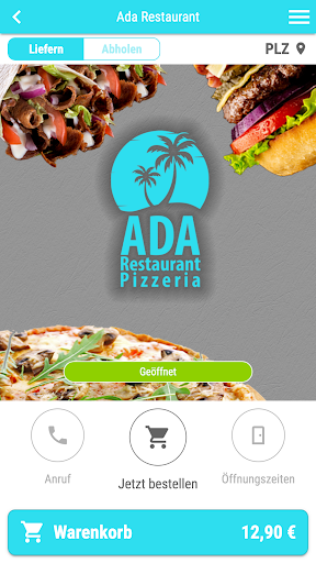 Android application Ada Restaurant screenshort