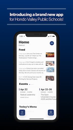 Android application Hondo Eagles screenshort