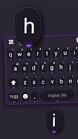 screenshot of Cool Neon SMS Keyboard Backgro